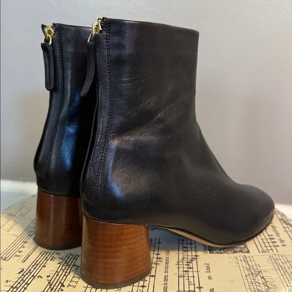 Mansur Gavriel Glove Boots Black Lambskin Leather SZ 7 - Picture 4 of 12